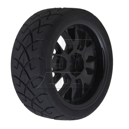 BQLZR  Hex RC1:10 On Road Car X Rubber Tyres + Y Shape Wheel Rims 20695