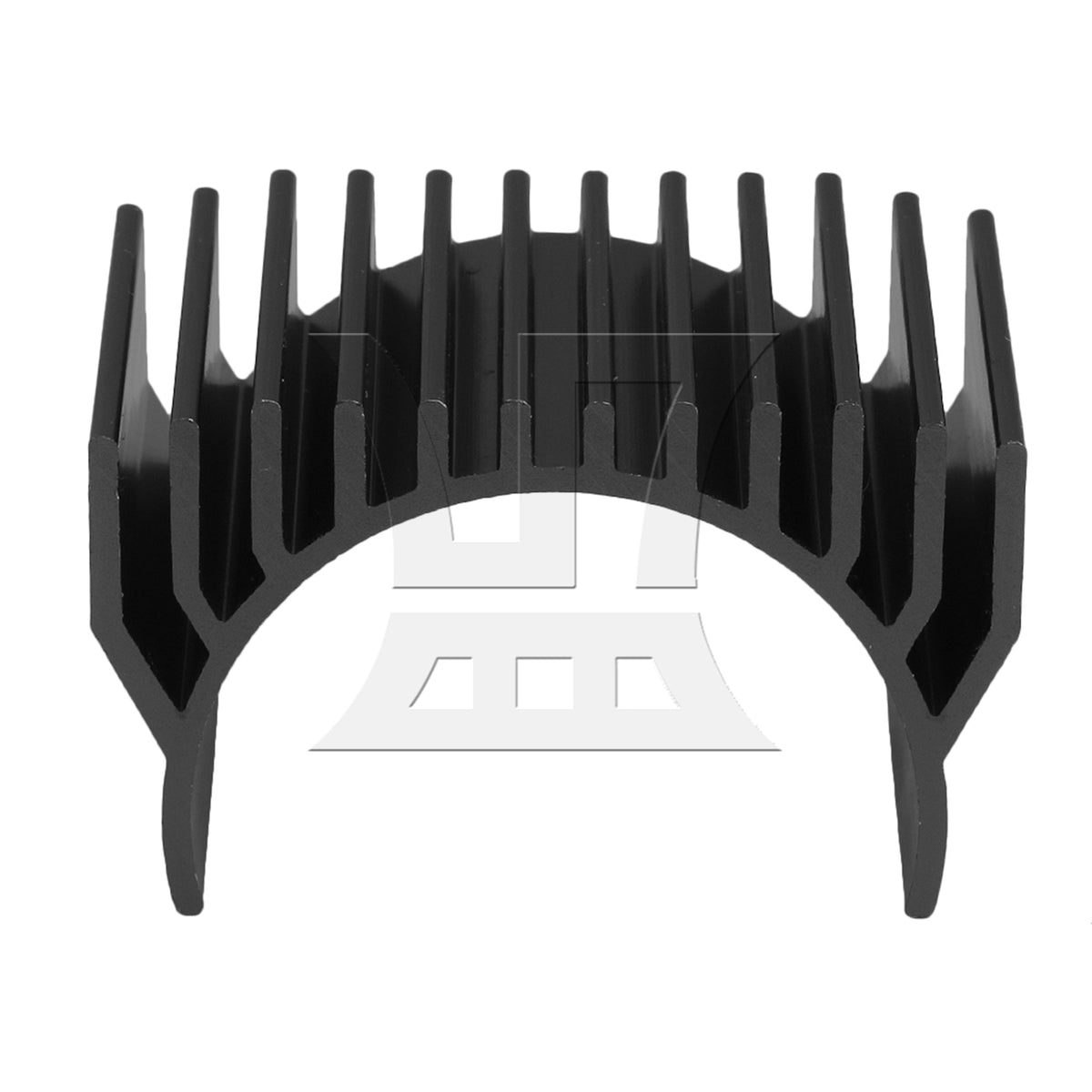 BQLZR RC 1/10 Car Aluminum Alloy 540 Motor Heatsink for 40x40mm Cooling Fan Black