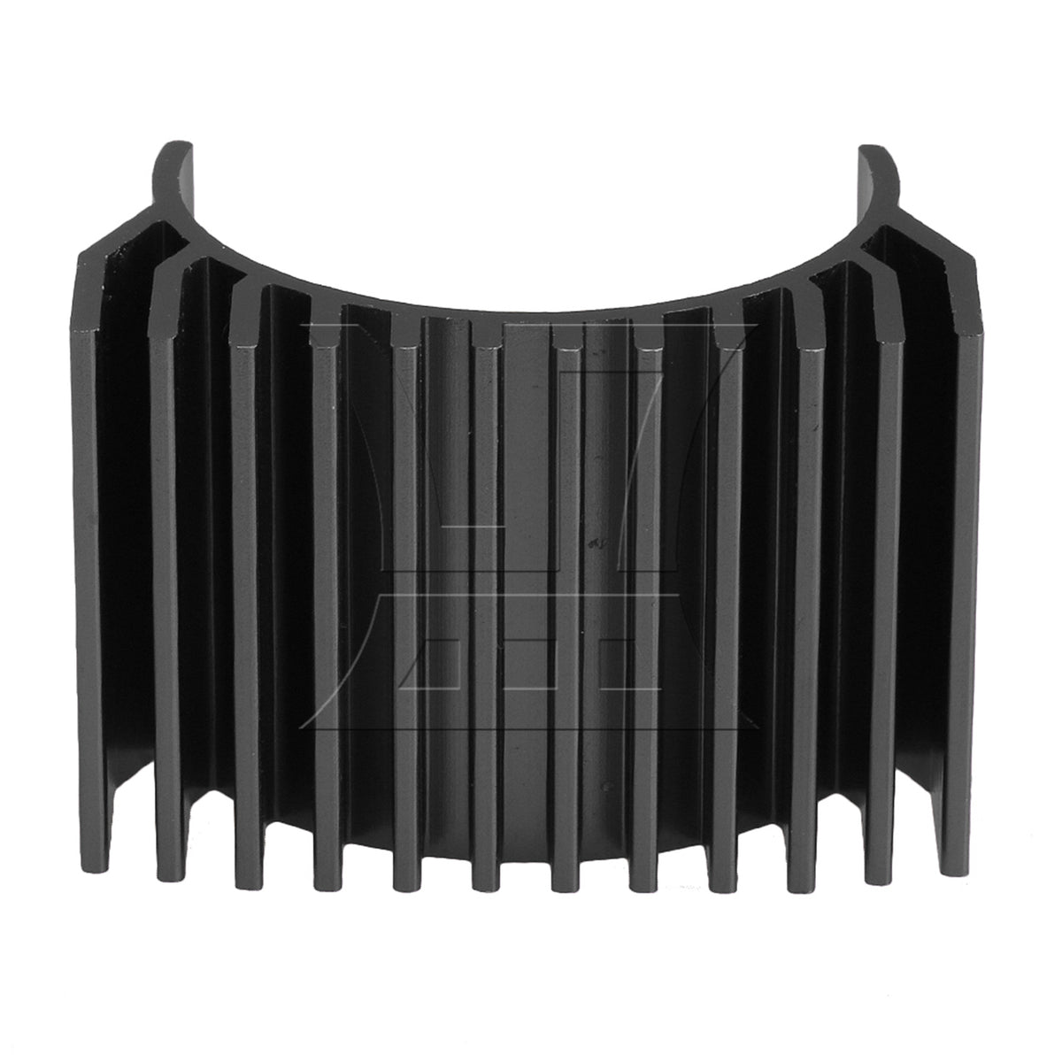 BQLZR RC 1/10 Car Aluminum Alloy 540 Motor Heatsink for 40x40mm Cooling Fan Black
