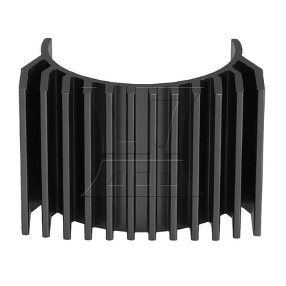 BQLZR RC 1/10 Car Aluminum Alloy 540 Motor Heatsink for 40x40mm Cooling Fan Black