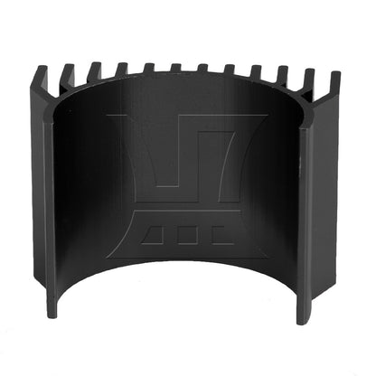 BQLZR RC 1/10 Car Aluminum Alloy 540 Motor Heatsink for 40x40mm Cooling Fan Black