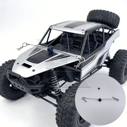 BQLZR 2 Pieces Black Steel Aluminum RC1:10 Body Shell Clip N10258BL for RC Model Car