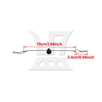 BQLZR 2 Pieces Black Steel Aluminum RC1:10 Body Shell Clip N10258BL for RC Model Car