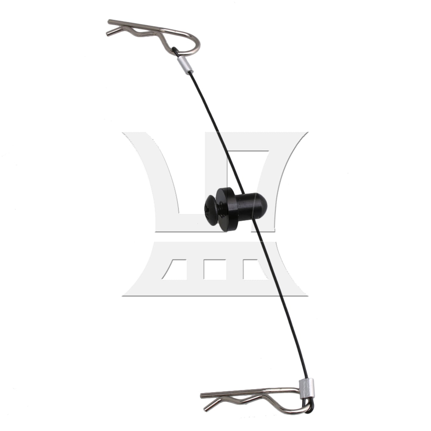 BQLZR 2 Pieces Black Steel Aluminum RC1:10 Body Shell Clip N10258BL for RC Model Car