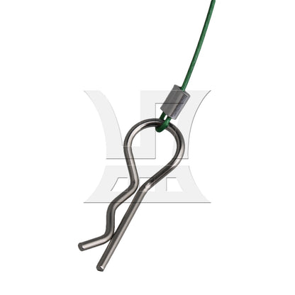BQLZR 2pcs BQLZR Green 1:10 RC Car Body Clip Pins Metal Wire 165mm Retainers