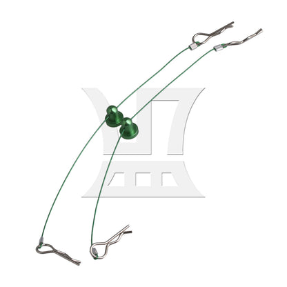 BQLZR 2pcs BQLZR Green 1:10 RC Car Body Clip Pins Metal Wire 165mm Retainers