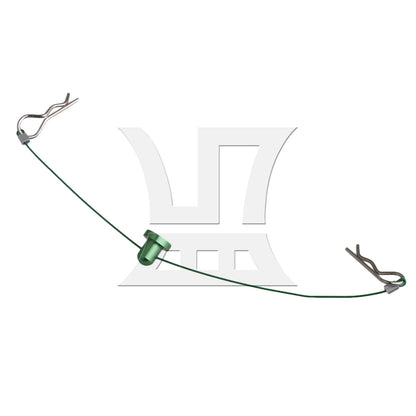 BQLZR 2pcs BQLZR Green 1:10 RC Car Body Clip Pins Metal Wire 165mm Retainers