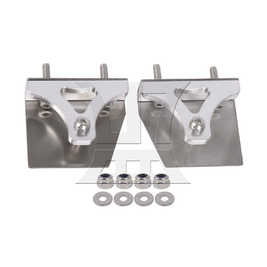 BQLZR 2 Pieces Silver Metal Model Boat Trim Tabs for RC Electric Racing Boat