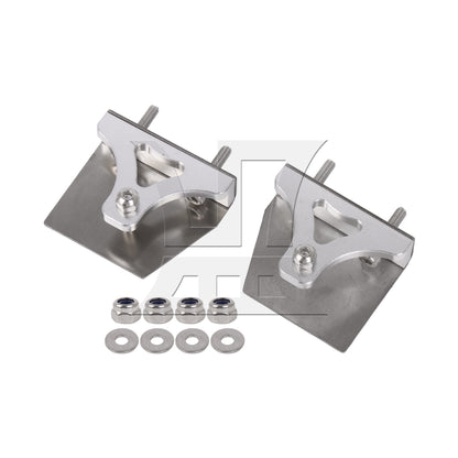 BQLZR 2 Pieces Silver Metal Model Boat Trim Tabs for RC Electric Racing Boat