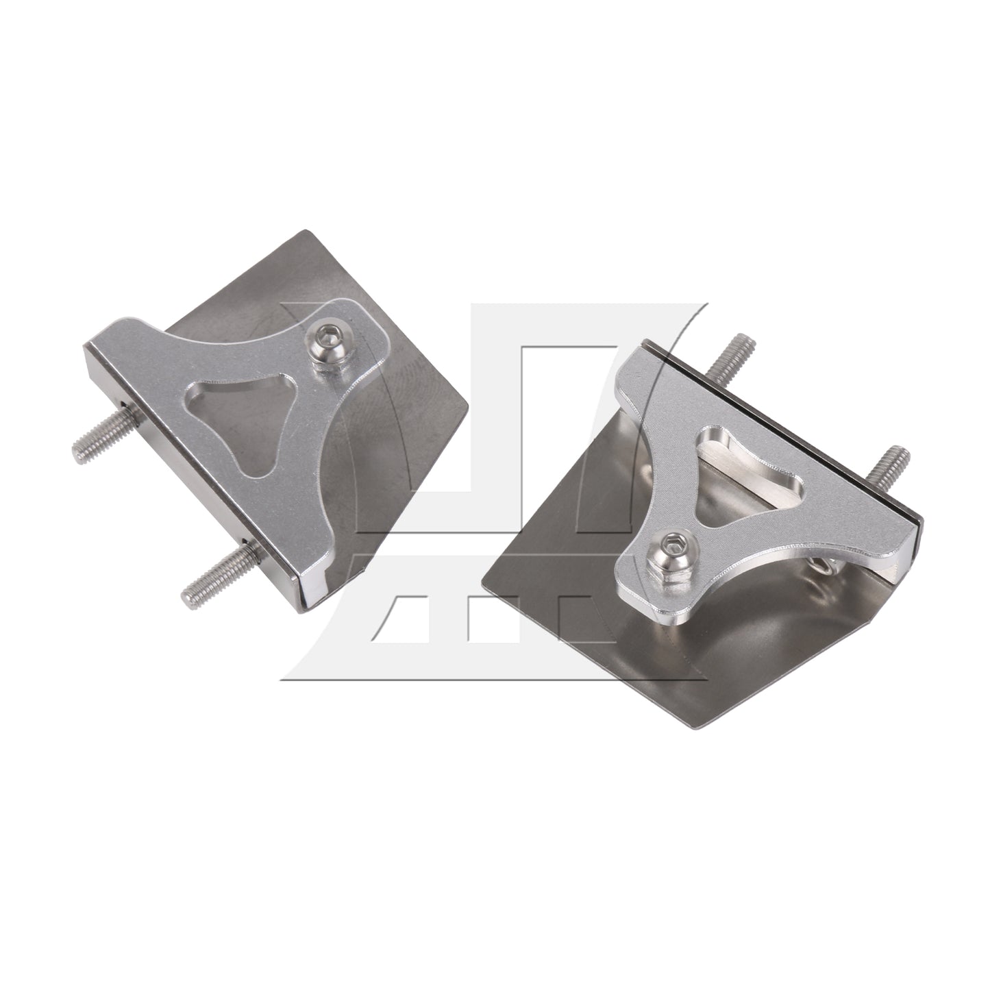 BQLZR 2 Pieces Silver Metal Model Boat Trim Tabs for RC Electric Racing Boat