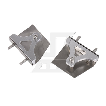 BQLZR 2 Pieces Silver Metal Model Boat Trim Tabs for RC Electric Racing Boat