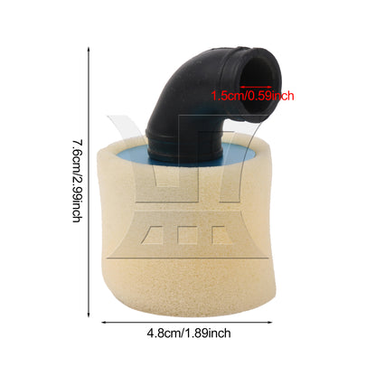 BQLZR Blue Aluminum Capped Air Filter Element Sponge N10004 for RC1:8 Car