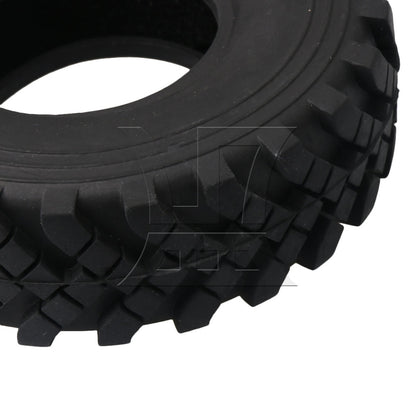BQLZR RC Rock Crawler Soft Rubber Tires OD 130mm for RC1:10 2.2in Wheel Rims