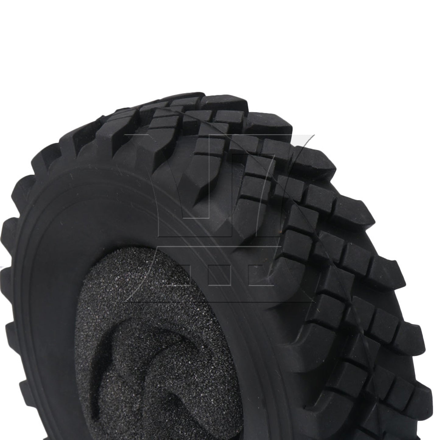 BQLZR RC Rock Crawler Soft Rubber Tires OD 130mm for RC1:10 2.2in Wheel Rims