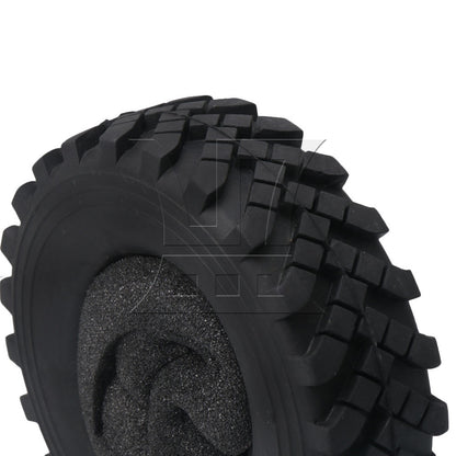 BQLZR RC Rock Crawler Soft Rubber Tires OD 130mm for RC1:10 2.2in Wheel Rims