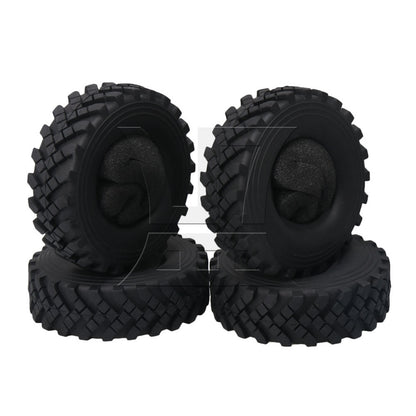BQLZR RC Rock Crawler Soft Rubber Tires OD 130mm for RC1:10 2.2in Wheel Rims