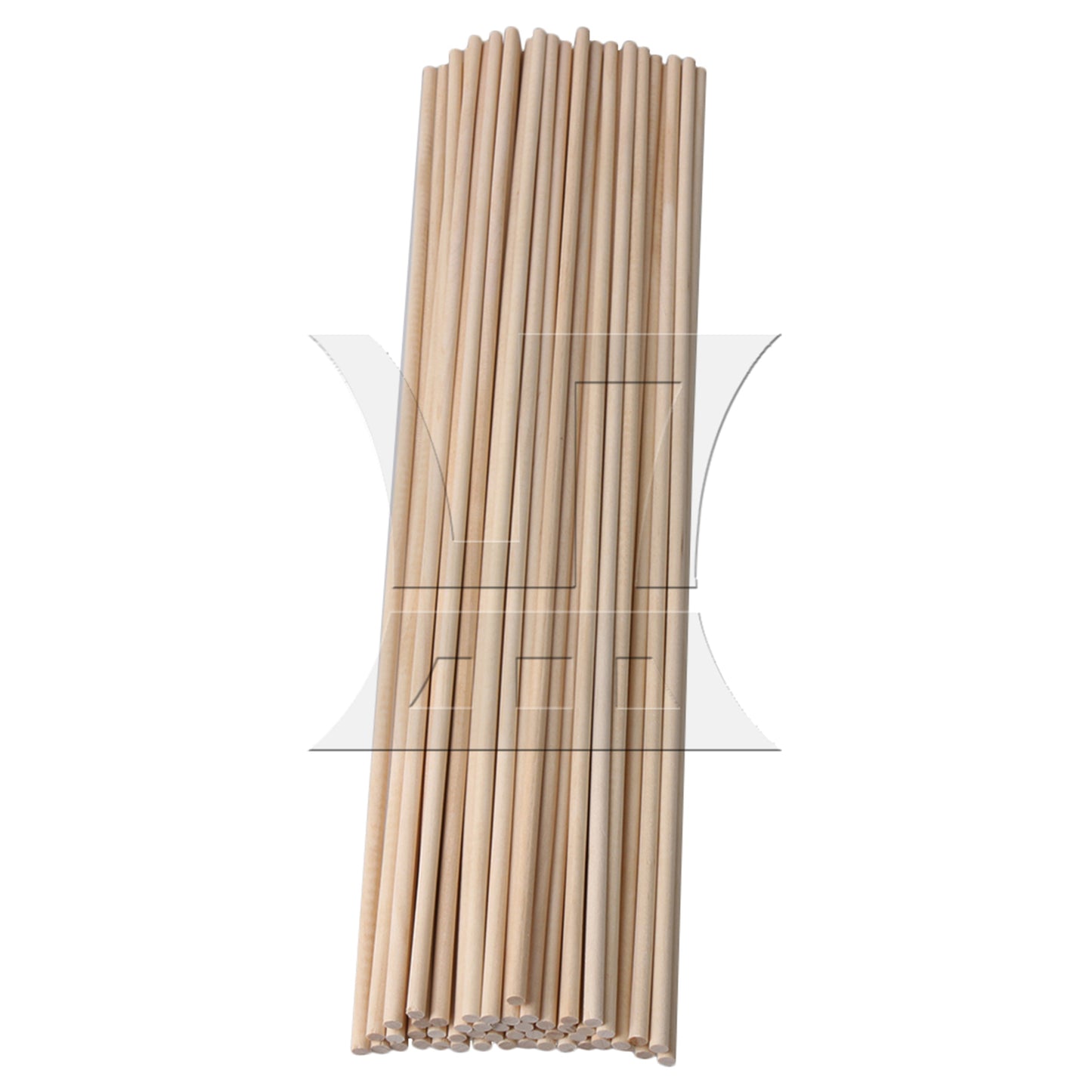 BQLZR 5mm Dia Birch Wooden Round Craft Sticks 400mm for DIY Woodworking Pack of 50