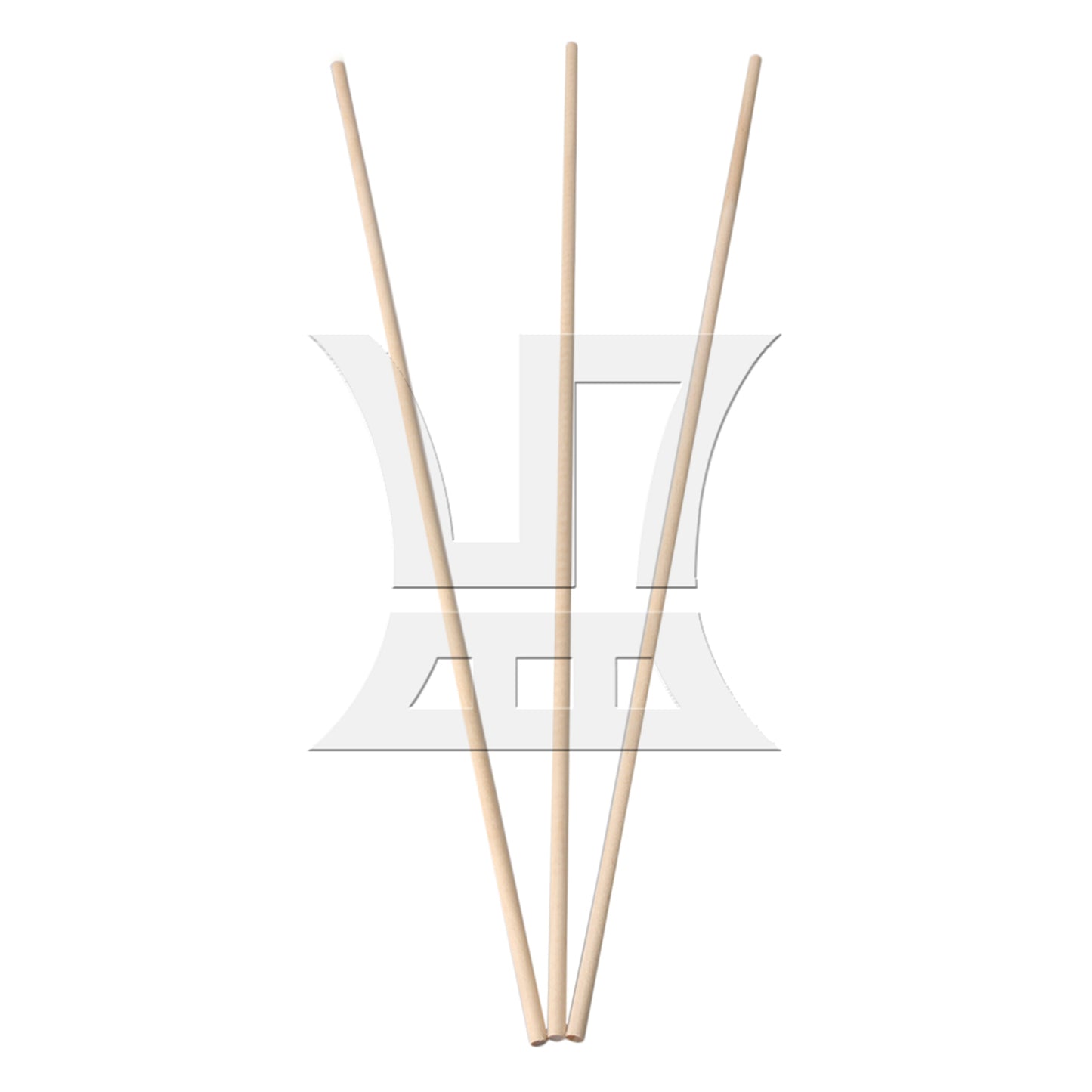 BQLZR 5mm Dia Birch Wooden Round Craft Sticks 400mm for DIY Woodworking Pack of 50