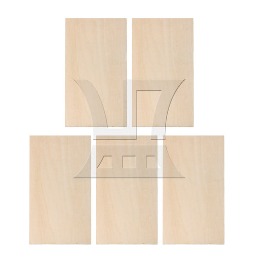 BQLZR 5pcs 200x100x1.5mm Craft Unpainted Wooden Sheets DIY Building Model Mini House