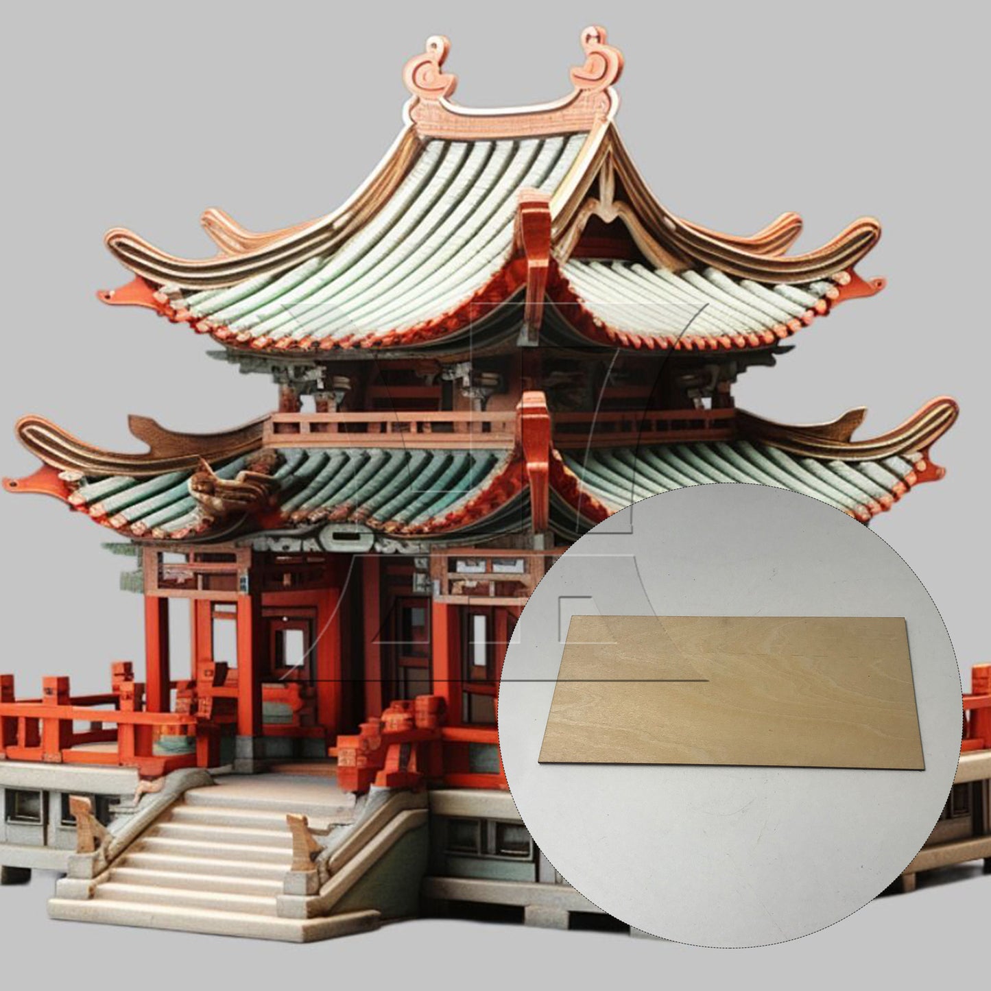 BQLZR 5pcs 200x100x1.5mm Craft Unpainted Wooden Sheets DIY Building Model Mini House