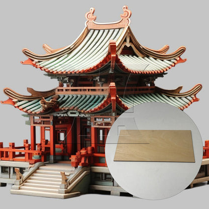 BQLZR 5pcs 200x100x1.5mm Craft Unpainted Wooden Sheets DIY Building Model Mini House