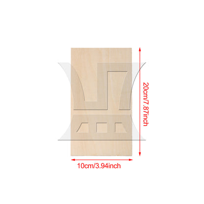 BQLZR 5pcs 200x100x1.5mm Craft Unpainted Wooden Sheets DIY Building Model Mini House