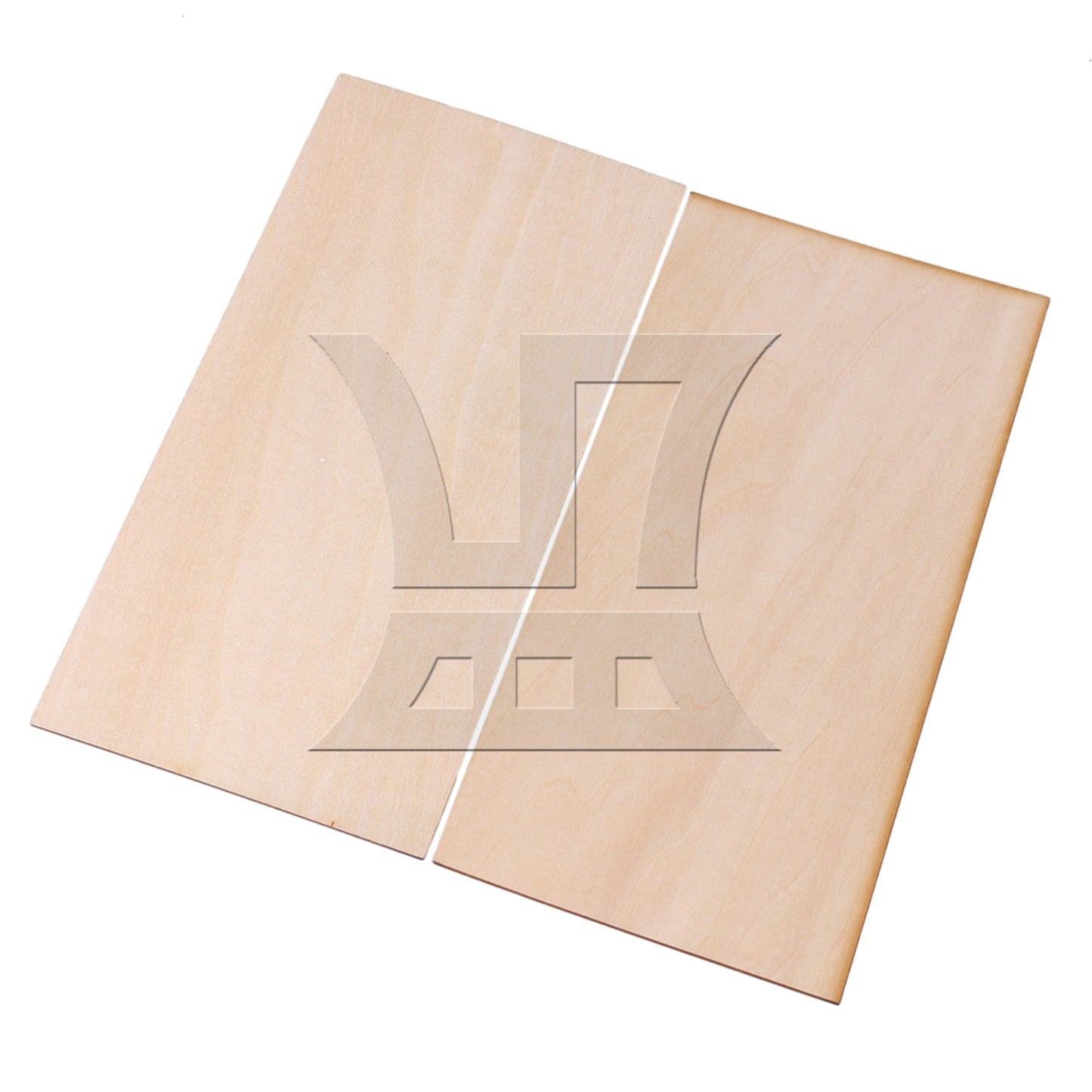 BQLZR 5pcs 200x100x1.5mm Craft Unpainted Wooden Sheets DIY Building Model Mini House