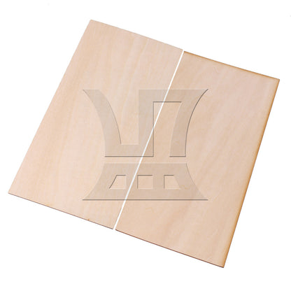 BQLZR 5pcs 200x100x1.5mm Craft Unpainted Wooden Sheets DIY Building Model Mini House
