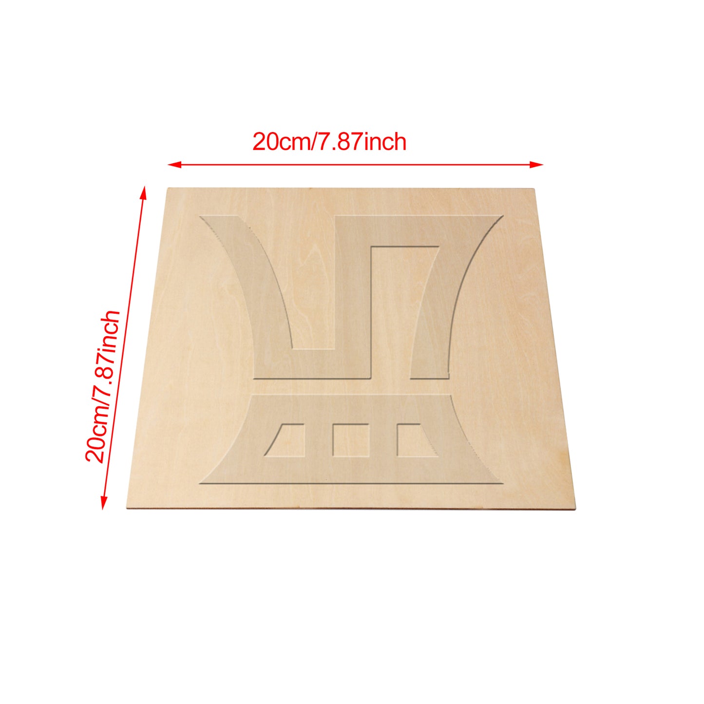 BQLZR Craft Unfinished Square Wooden Sheets for Building Model 200x200x1.5mm