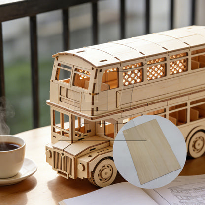 BQLZR Craft Basswood Sheets Unfinished for Building Model 300x200x1.5mm