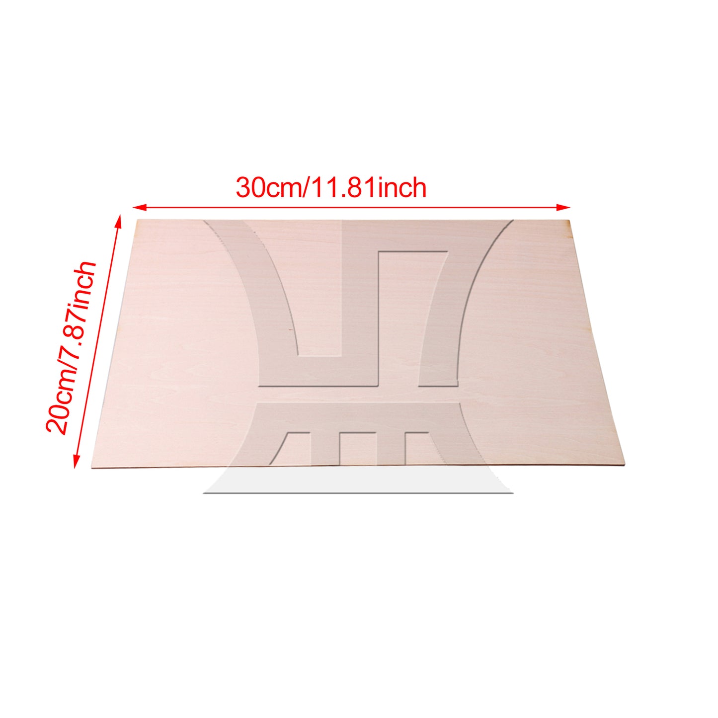 BQLZR Craft Basswood Sheets Unfinished for Building Model 300x200x1.5mm