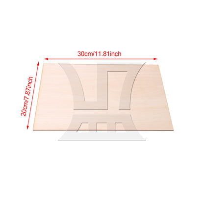 BQLZR 5x Basswood Sheets for Sand Table Model Boat DIY Crafts Cottage Model 20x30cm
