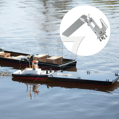 BQLZR Aluminum Alloy Length 110MM RC Rudder with Water Pickup Absorbing Steering