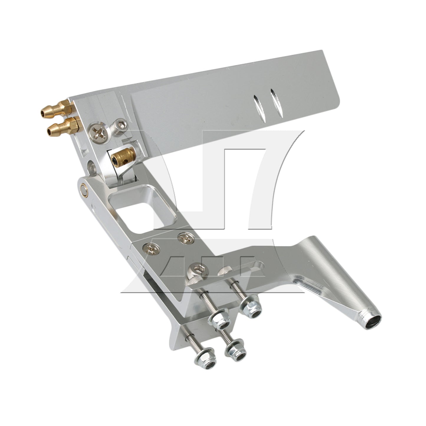 BQLZR Aluminum Alloy Length 110MM RC Rudder with Water Pickup Absorbing Steering