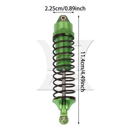 BQLZR Green RC1:10 Rear Shock Absorber 11.4x2.25CM Set of 2 Replacement for Traxxas