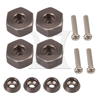 BQLZR 4Pcs Aluminum Hex Drive Hub Adapter Accessories Replacement for 1634 RC1:16