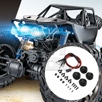 BQLZR 4 White LED Light 5V FZ0029 22mm Bucket Mount Set for RC 1:10 Rock Crawler