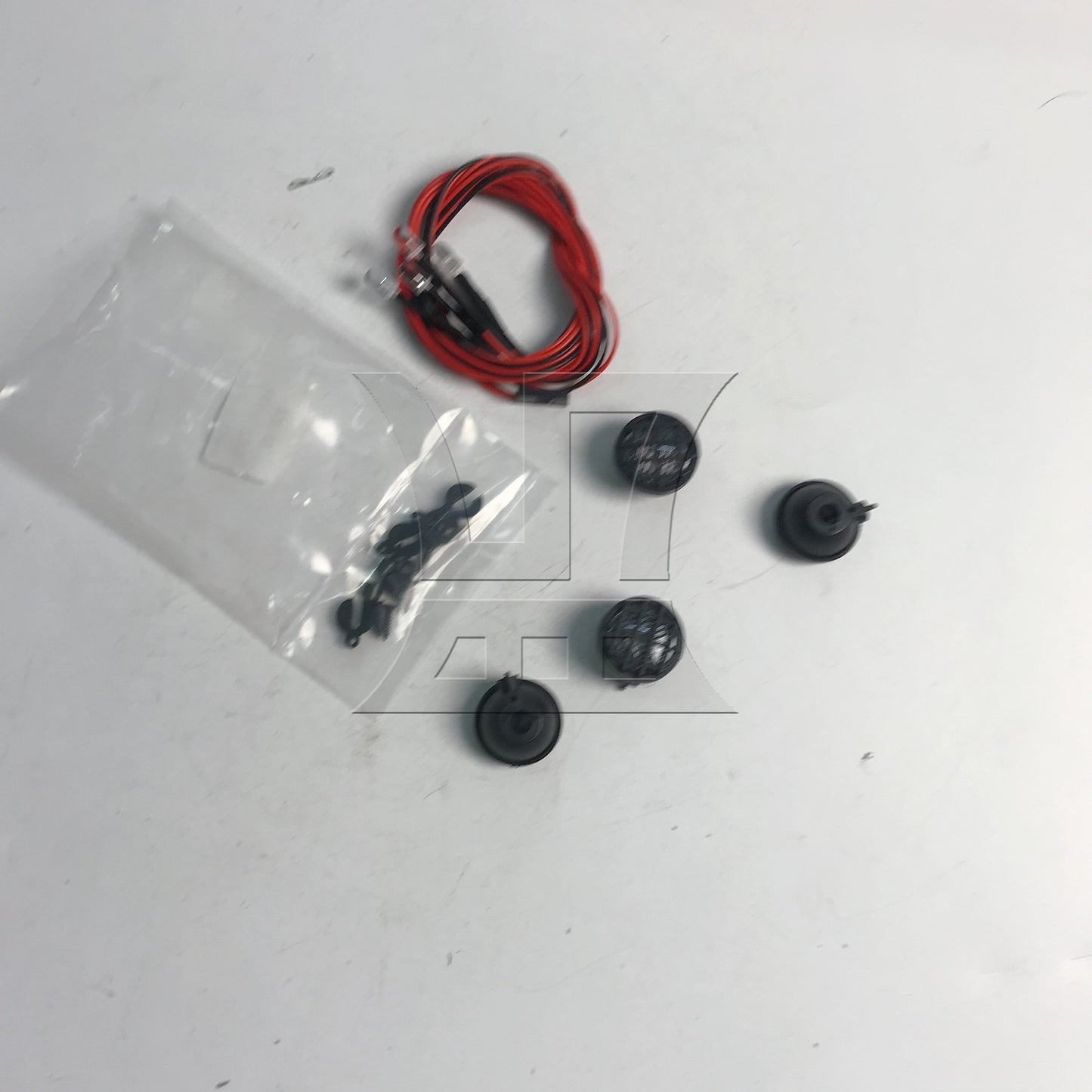 BQLZR 4 White LED Light 5V FZ0029 22mm Bucket Mount Set for RC 1:10 Rock Crawler