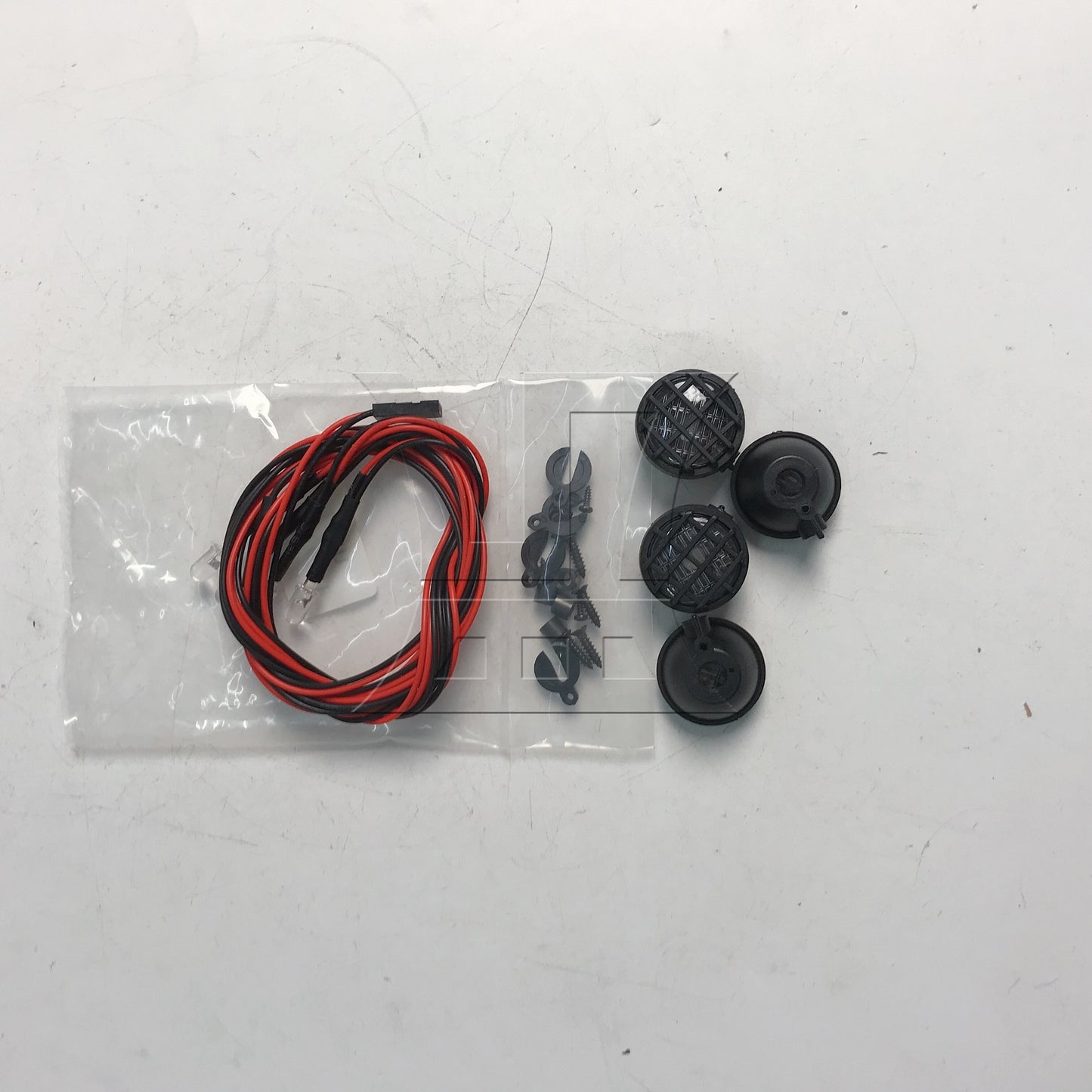 BQLZR 4 White LED Light 5V FZ0029 22mm Bucket Mount Set for RC 1:10 Rock Crawler