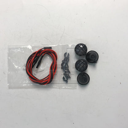 BQLZR 4 White LED Light 5V FZ0029 22mm Bucket Mount Set for RC 1:10 Rock Crawler
