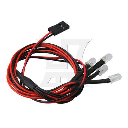 BQLZR 4 White LED Light 5V FZ0029 22mm Bucket Mount Set for RC 1:10 Rock Crawler