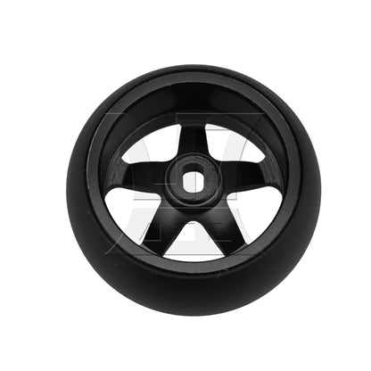 BQLZR 4 Pieces RC Car 5 Spoke Black Wheel Hub Tyres Replacement for WL 1:28 P929