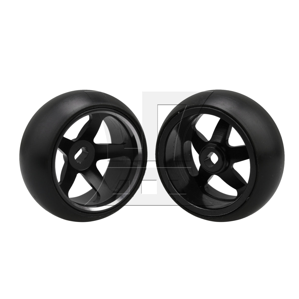 BQLZR 4 Pieces RC Car 5 Spoke Black Wheel Hub Tyres Replacement for WL 1:28 P929
