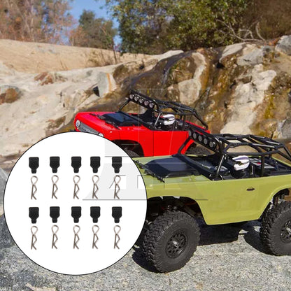 BQLZR 10Pieces RC Car 1:24 1:18 Body Clips Pins with Pull Tab Replacement for AXIAL