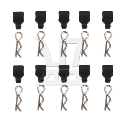 BQLZR 10Pieces RC Car 1:24 1:18 Body Clips Pins with Pull Tab Replacement for AXIAL