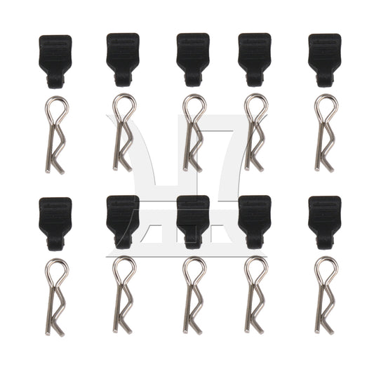 BQLZR 10Pieces RC Car 1:24 1:18 Body Clips Pins with Pull Tab Replacement for AXIAL