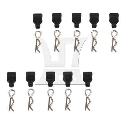 BQLZR 10Pieces RC Car 1:24 1:18 Body Clips Pins with Pull Tab Replacement for AXIAL