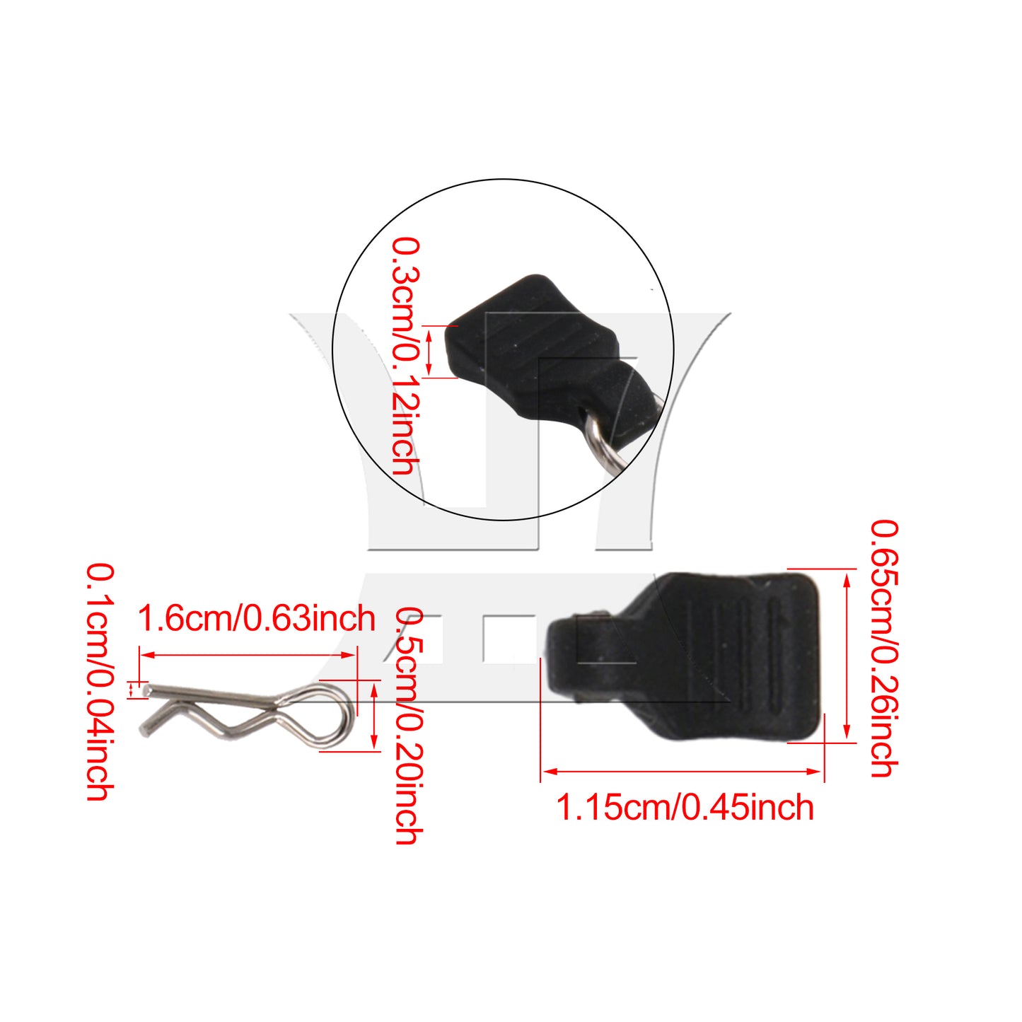 BQLZR 10Pieces RC Car 1:24 1:18 Body Clips Pins with Pull Tab Replacement for AXIAL