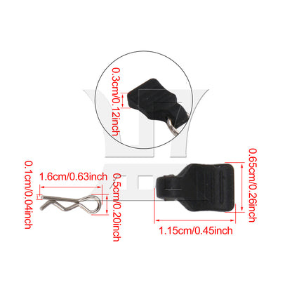 BQLZR 10Pieces RC Car 1:24 1:18 Body Clips Pins with Pull Tab Replacement for AXIAL