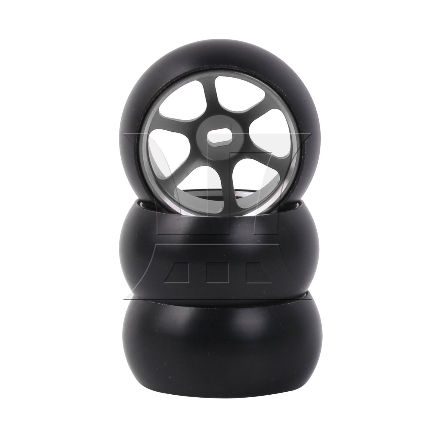 BQLZR RC1:28 Upgrade Titanium 6 Spoke Wheel Rims Tire Replacement Parts
